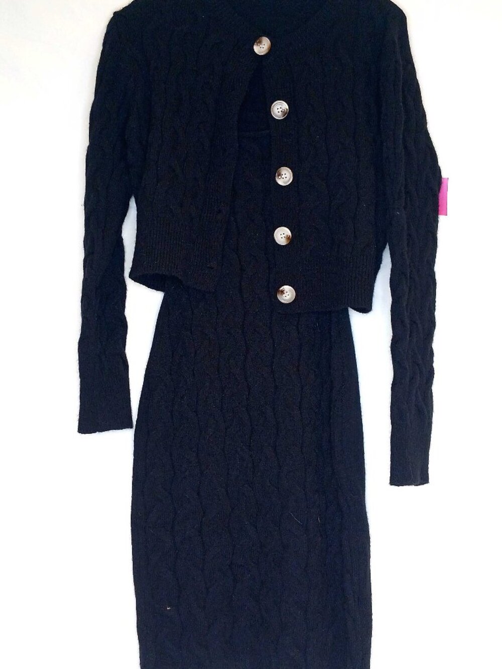 Sweater Cardigan + Dress